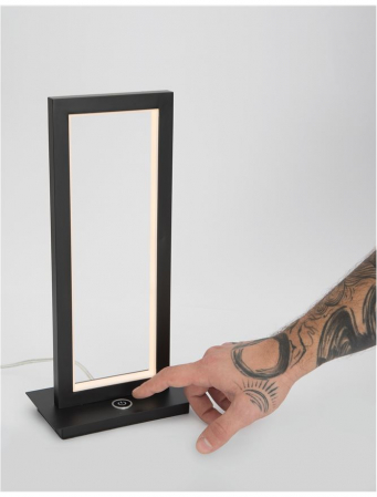9500811 Veioza Nova Luce WENNA LED 12W 750lm 3000K IP20 Aluminiu/Acril Matt Black NOVALUCE [1]