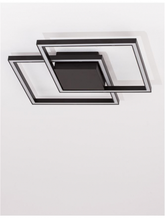 9500822 Plafoniera Nova Luce BILBAO LED 25W 1600lm 3000K Aluminium & Acrylic Matt Black Nedimabil IP20 [2]