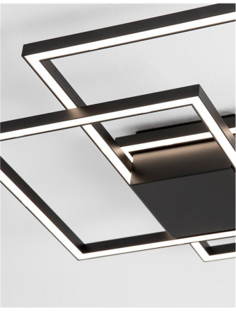 9500832 Plafoniera Nova Luce BILBAO LED 42W 2650lm 3000K Aluminium & Acrylic Matt Black Nedimabil IP20 [3]