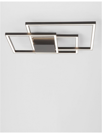 9500832 Plafoniera Nova Luce BILBAO LED 42W 2650lm 3000K Aluminium & Acrylic Matt Black Nedimabil IP20 [1]