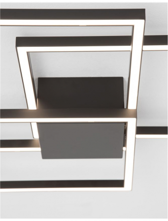 9500832 Plafoniera Nova Luce BILBAO LED 42W 2650lm 3000K Aluminium & Acrylic Matt Black Nedimabil IP20 [4]