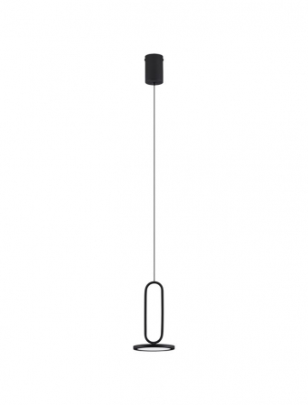 Pendule - 9501207 Pendul Nova Luce GEA LED 8W 560lm 3000K Aluminium & Acrylic Sandy Black Nedimabil IP20