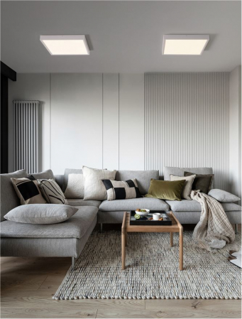 9501210 Plafoniera Nova Luce ITOS LED 32W 2240lm 3000K Aluminium & Acrylic Sandy White Nedimabil IP20 [1]