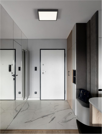 9501211 Plafoniera Nova Luce ITOS LED 32W 2240lm 3000K Aluminium & Acrylic Sandy Black Nedimabil IP20 [1]