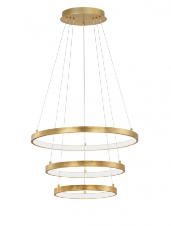 Lustre - 9501430 Suspensie Nova Luce LEON LED 83W 4980lm 3000K IP20 Aluminiu/Acril Golden Leaf 