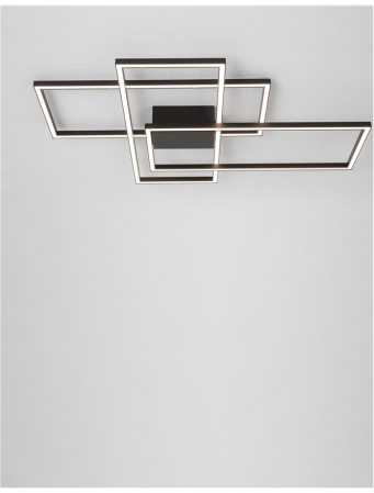 9508431 Plafoniera Nova Luce BILBAO LED 55W 3550lm 3000K Aluminium & Acrylic Matt Black Dimabil Triac IP20 [3]