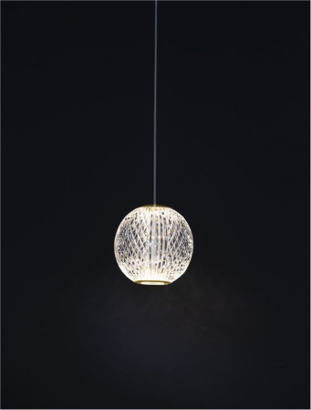 9511010 Pendul Nova Luce BRILLANTE LED 6W 247lm 3200K Aluminium & Acrylic Gold Nedimabil IP20 [5]