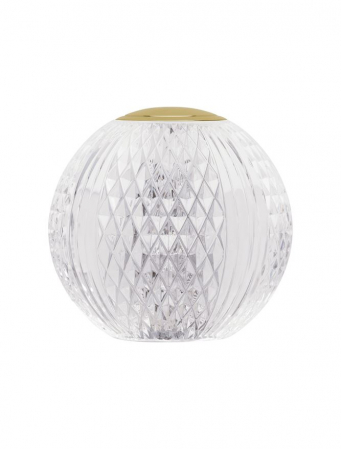 9522020 Veioza Nova Luce BRILLANTE LED 1W 78lm 3200K Aluminium & Acrylic Gold Nedimabil IP20