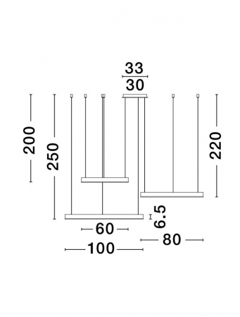 9530170 Lustra Nova Luce MOTIF LED 140W 7840lm 3000K  Aluminium & Acrylic Sandy Black Dimabil Triac IP20 [2]