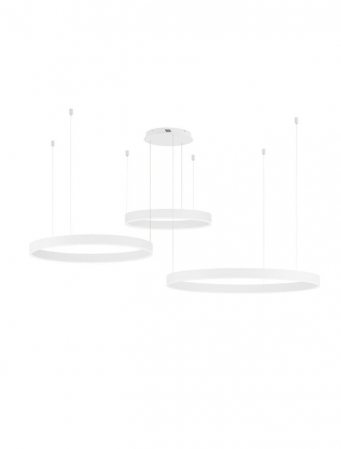 Lustre - 9530180 Lustra Nova Luce MOTIF LED 140W 7840lm 3000K Aluminium & Acrylic Sandy White Dimabil Triac IP20