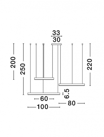 9530180 Lustra Nova Luce MOTIF LED 140W 7840lm 3000K Aluminium & Acrylic Sandy White Dimabil Triac IP20 [3]