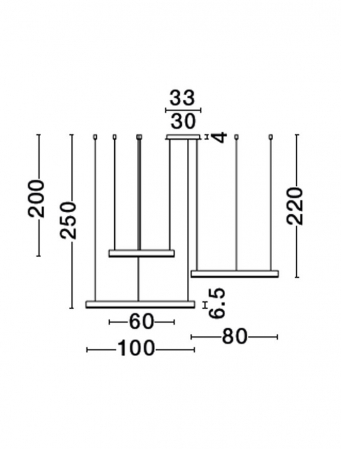 9530190 Lustra Nova Luce MOTIF LED 140W 7840lm 3000K  Aluminium & Acrylic Brass Gold Dimabil Triac IP20 [2]