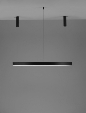 9530201 Lustra Nova Luce MOTIF LED 72W 5250lm 3000K  Aluminium & Acrylic Sandy Black Dimabil Triac IP20 [2]