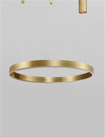 9530206 Lustra Nova Luce MOTIF LED 40W 2943lm 2700K - 6000K  Aluminium & Acrylic Brass Gold Dimabil CCT IP20 [3]