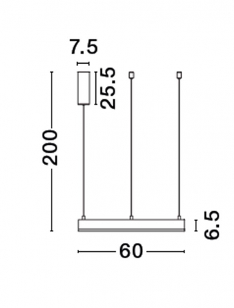 9530212 Lustra Nova Luce MOTIF LED 40W 2943lm 2700K - 6000K  Aluminium & Acrylic Sandy Black Dimabil CCT IP20 [5]