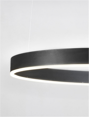 9530213 Lustra Nova Luce MOTIF LED 60W 3684lm 2700K - 6000K  Aluminium & Acrylic Sandy Black Dimabil CCT IP20 [2]