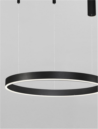 9530214 Lustra Nova Luce MOTIF LED 60W 4165lm 2700K - 6000K  Aluminium & Acrylic Sandy Black Dimabil CCT IP20 [2]