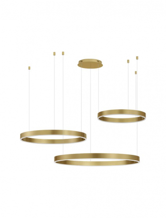 9530217 Lustra Nova Luce MOTIF LED 140W 7840lm 2700K - 6000K  Aluminium & Acrylic Brass Gold Dimabil CCT IP20