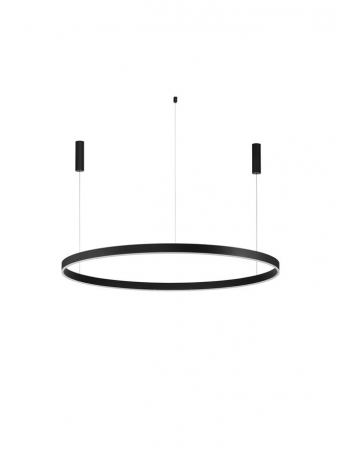 9530222 Lustra Nova Luce MOTIF LED 80W 6000lm 2700K - 6000K  Aluminium & Acrylic Sandy Black Dimabil CCT IP20