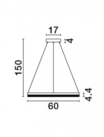 9530228 Lustra Nova Luce ADRIA LED 32W 3288lm 3000K Aluminium Brass Gold Dimabil Triac IP20 [1]