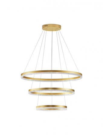 9530232 Lustra Nova Luce ADRIA LED 97W 9452lm 3000K Aluminium Brass Gold Dimabil Triac IP20