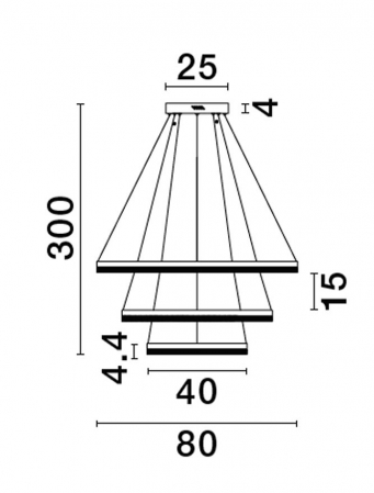 9530232 Lustra Nova Luce ADRIA LED 97W 9452lm 3000K Aluminium Brass Gold Dimabil Triac IP20 [4]