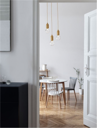 9536413 Lustra Nova Luce VEDA G9 3x6W   Metal & Clear Glass Brass   IP20 [1]