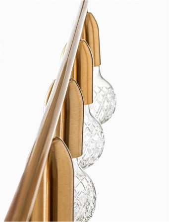 9536415 Lustra Nova Luce VEDA G9 5x6W   Metal & Clear Glass Brass   IP20 [5]