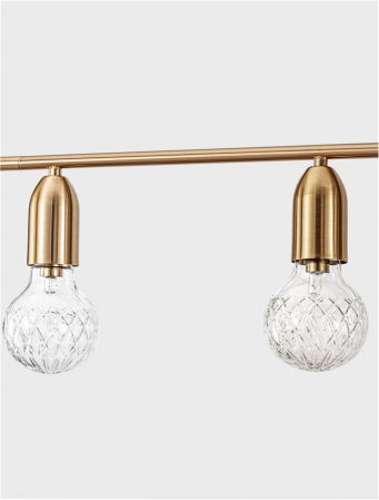 9536415 Lustra Nova Luce VEDA G9 5x6W   Metal & Clear Glass Brass   IP20 [9]