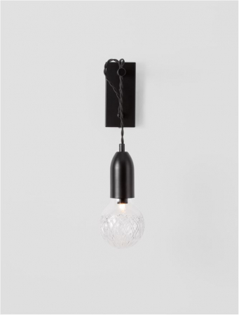 9536416 Aplica Nova Luce VEDA G9 1x6W   Metal & Clear Glass Black  IP20 [6]