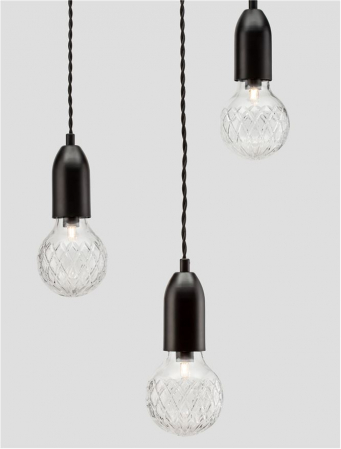 9536418 Lustra Nova Luce VEDA G9 3x6W   Metal & Clear Glass Black  IP20 [6]