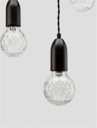 9536418 Lustra Nova Luce VEDA G9 3x6W   Metal & Clear Glass Black  IP20 [5]