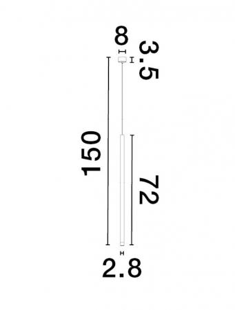 9540200 Pendul Nova Luce DANDIA LED 6W 365lm 3000K Aluminum Black Nedimabil IP20 [2]