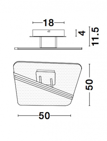 9545233 Plafoniera Nova Luce JERTUNA LED 34W 2162lm 3000K Aluminium & Acrylic Gold Nedimabil IP20 [5]