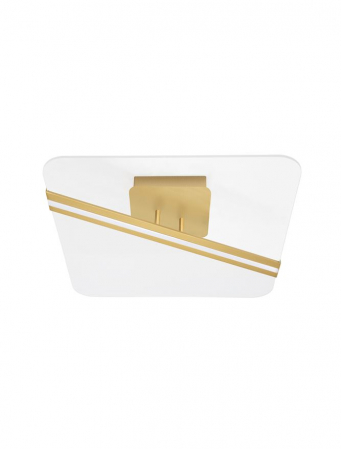 Moderne - 9545233 Plafoniera Nova Luce JERTUNA LED 34W 2162lm 3000K Aluminium & Acrylic Gold Nedimabil IP20