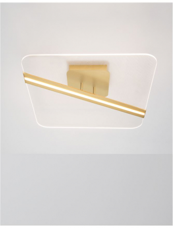 9545233 Plafoniera Nova Luce JERTUNA LED 34W 2162lm 3000K Aluminium & Acrylic Gold Nedimabil IP20 [3]