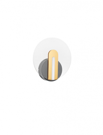 Moderne - 9545401 Aplica Nova Luce GENTI LED 7W 596lm 3000K IP20 Aluminiu/Acril Black/Gold