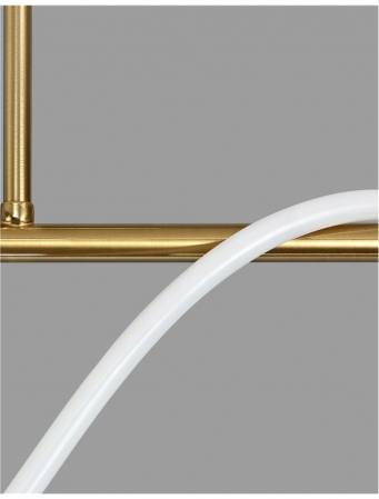 9548103 Suspensie Nova Luce TIRIAC LED 29W 3145lm 3000K IP20 Aluminiu/Acril Gold [2]