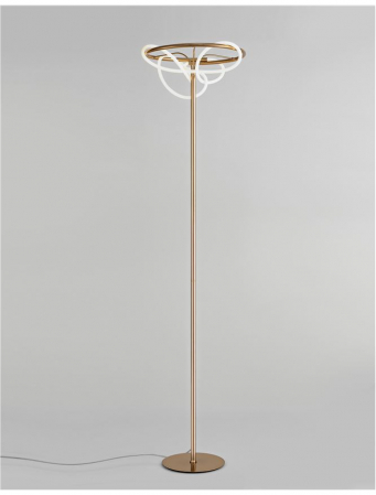 9548106 Lampadar Nova Luce TIRIAC LED 31W 2784lm 3000K Aluminium & Acrylic Gold Nedimabil IP20 [1]