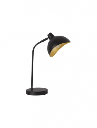 9555808 Veioza Nova Luce GETI E14 1x5W   Metal Matt Black & Gold  IP20