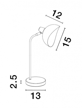 9555808 Veioza Nova Luce GETI E14 1x5W   Metal Matt Black & Gold  IP20 [3]