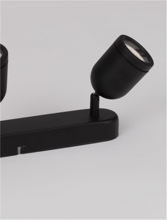9555817 Plafoniera baie Nova Luce ORSON GU10 3x10W   Metal Sandy Black  IP44 [1]