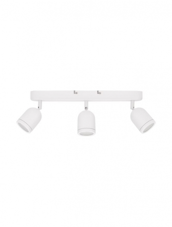 9555818 Plafoniera baie Nova Luce ORSON GU10 3x10W   Metal Sandy White  IP44