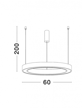 9558600 Lustra Nova Luce STING LED 40W 2153lm 3000K Aluminium & Acrylic Sandy White Dimabil Triac IP20 [2]