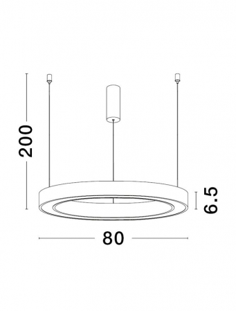 9558604 Lustra Nova Luce STING LED 50W 2968lm 3000K Aluminium & Acrylic Sandy Black Dimabil Triac IP20 [2]