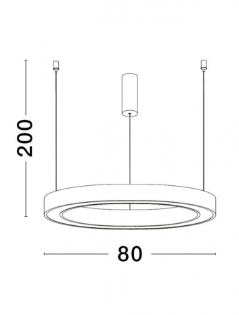9558605 Lustra Nova Luce STING LED 50W 2968lm 3000K Aluminium & Acrylic Brass Gold Dimabil Triac IP20 [2]