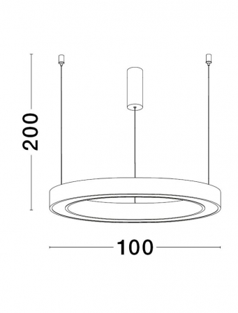 9558606 Lustra Nova Luce STING LED 60W 3389lm 3000K Aluminium & Acrylic Sandy White Dimabil Triac IP20 [2]