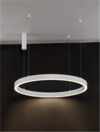 9558606 Lustra Nova Luce STING LED 60W 3389lm 3000K Aluminium & Acrylic Sandy White Dimabil Triac IP20 [1]