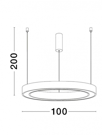 9558608 Lustra Nova Luce STING LED 60W 3389lm 3000K Aluminium & Acrylic Brass Gold Dimabil Triac IP20 [2]