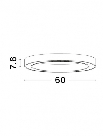 9558620 Plafoniera Nova Luce STING LED 40W 2153lm 3000K Aluminium & Acrylic Brass Gold Dimabil Triac IP20 [2]